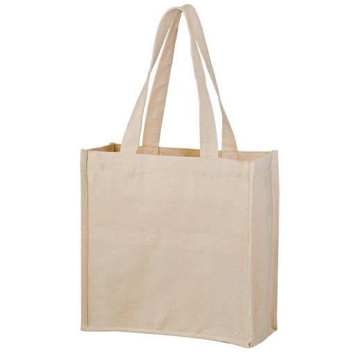 Custom Printed Heavyweight Cotton Wine & Grocery Tote Bag - 2 Bottle holders (13"x5"x13") - Screen Print - CH13513-SP